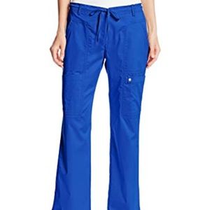 Cherokee Luxe Low Rise/Flare Leg Cargo Scrub Pants